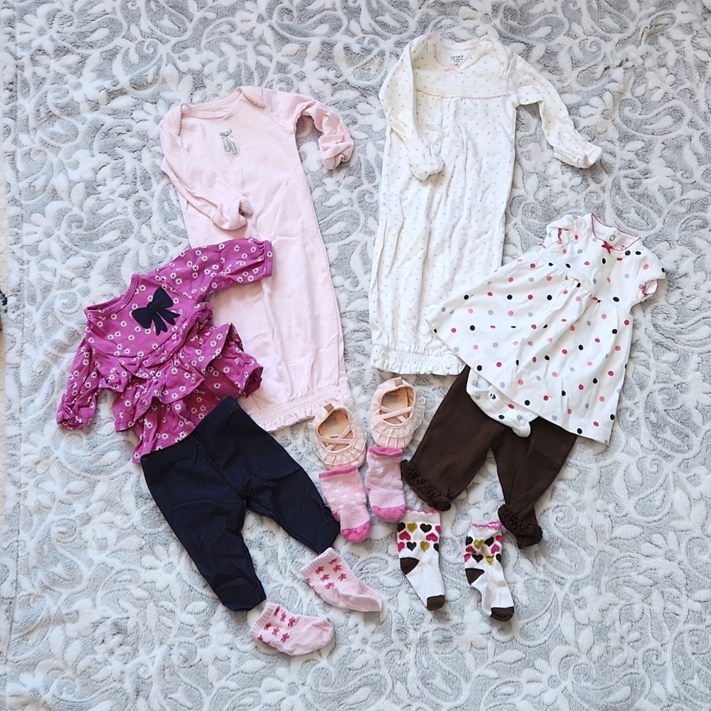 Newborn baby girl set
